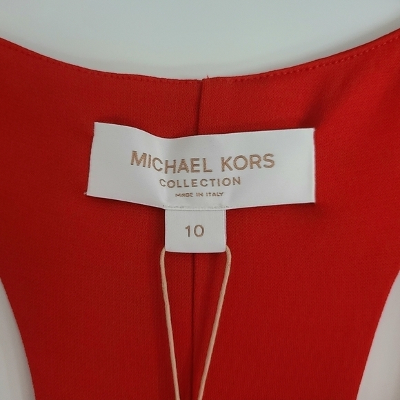 Michael Kors Collection Jersey Racerback Bodysuit, Size 10, Red, NWT - Picture 10 of 16